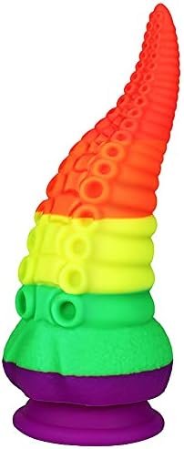 Silicone Realistic G-Spot Dildo Penis Cock Dong With Strong Suction Cup Colorful Flexible Octopus Whiskers Sex Toy For Men Women Masturbating
