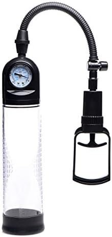 Size Matters Trigger Penis Pump With Built-In Pressure Gauge, Clear - Image 2