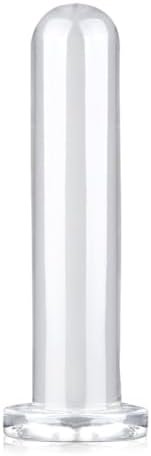 Romi Anal Dildo Butt Plug With Strong Suction Cup Anus Dilator Prostate Massager G-Spot Stimulation Anal Sex Toys For Male Female Masturbation Transparent Tpe (L)