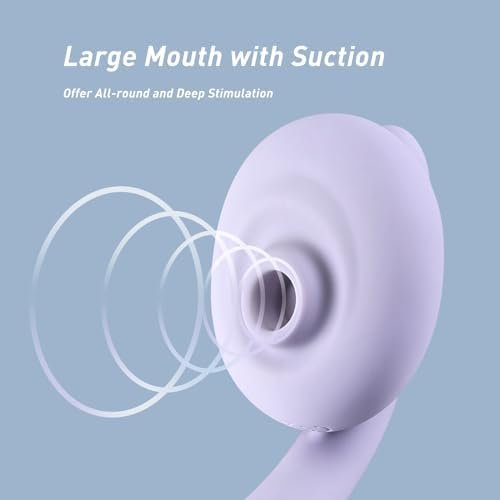 Tracy'S Dog Sucking Vibrator, Bendable Sex Toys For Clitoral G Spot Stimulation, 2 In 1 Vibrating Adult Toy For Women Couple, Rabbit Vibrators With 10 Suction And Vibration Patterns, Og Flow - Image 2