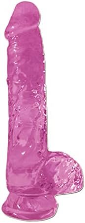 Silicone Realistic Dildo Soft Large Dildos For Women With Strong Suction Cup For Hands-Free (Transparent)