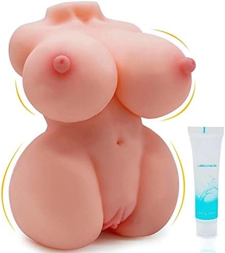 Sex Doll Male Masturbator With Boobs And Vagina, 1.4Lb Small Love Doll Lifelike Pocket Pussy Adult Male Sex Toys For Men Masturbation Sex Stroker Female Sex Dolls
