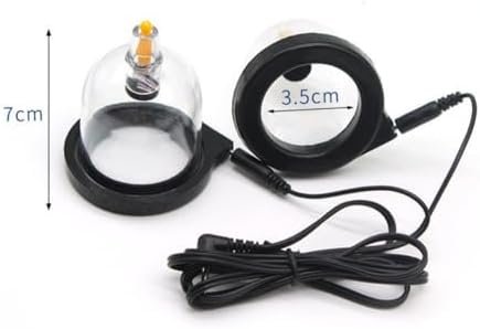 Goeskba E-Stim Shock Nipple Suckers Enlarger Pump Breast Cup Suction Suckers Pulse Nipple Cup Electric Shock Nipple Suckers For Adult Sex Toys - Image 2