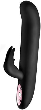 Lynx Flexible Silicone Rabbit Vibe - Black