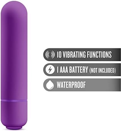 Blush Play With Me Cutey Vibe - 10 Vibrating Functions Mini Bullet Vibrator - Travel Size - Mini Bullet For Women Pleasure - Discreet Pocket Stimulator - Waterproof - Sex Toy For Adults - Purple - Image 2
