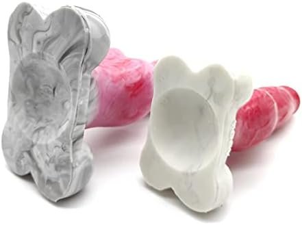 Frrdei Color Simulation Wolf Dog Dildo Male And Female Adult Sex Toys, Alien Monster Dildo Anal Plug Sex Toys - Pink Grey Smaller Size 1.0 Count - Image 3