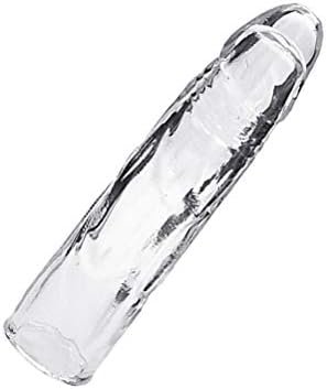 Amosfun Lengthen Penis Sleeve Extender Soft Cock Extension Sex Toy Cock Enlarger Condom Sheath Delay Ejaculation Toys For Men - Image 2