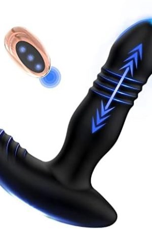 Anal Vibrator Male Sex Toy, Thrusting Prostate Massager Onismo Anal Plug Vibrating Butt Plug With 7 Thrusting & Vibrating Modes Remote Controlled Anal Sex Toy For Men Anal Toys