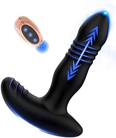 Anal Vibrator Male Sex Toy, Thrusting Prostate Massager Onismo Anal Plug Vibrating Butt Plug With 7 Thrusting & Vibrating Modes Remote Controlled Anal Sex Toy For Men Anal Toys