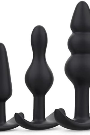 Butt Plug, Pack Of 3 Silicone Anal Beads Plugs Kit Trainer Set From Beginners To Advanced Player For Comfortable Long-Term Wear, Sex Toys For Couples