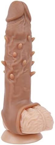 Hfu Realistic Dildos Jelly G-Spot Dong Stimulator Strong Suction Cup Hands-Free Play Flexible Soft Penis Adult Sex Toy 12 Inches