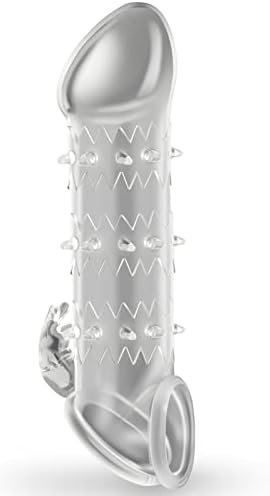 Reusable Cock Extender Ultra-Soft Penis Enlarger Penis Sleeve Prolong Erection Condom Sheath With Convex Grain For Men Couples - Image 2