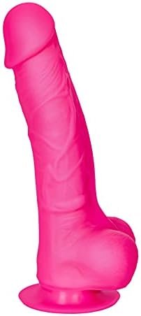 Eis Natural Silicone Dildo With Suction Cup - G-Spot And Anal Dildo - Skin-Friendly Silicone, Realistic Design (7 Inches)