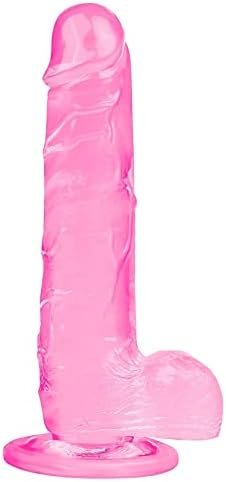 Dildo, Pink Dildo, Sexy Toys, Adult Toys, 8.5" Ultra Soft Lifelike Silicone Big Thick Dildo For Women With Strong Suction Cup G Spot Stimulator Adult Anal Toy Toys For Women Or Beginer Sexual,Pink