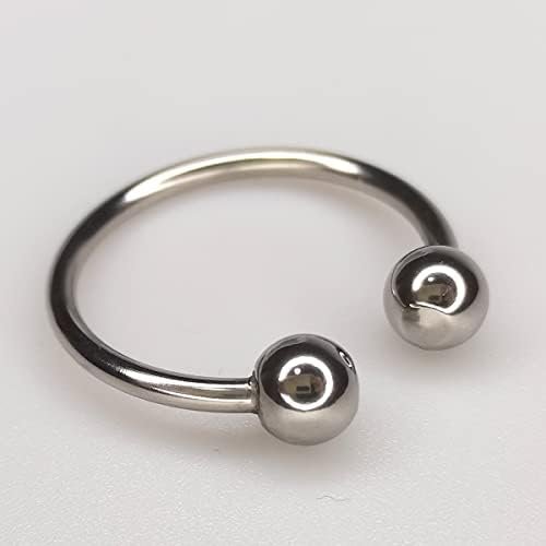 Anmooee Stainless Steel Cock Ring 2 Beads Penis Ring Glans Stimulating Penis Opening Loop Sex Delay Ejaculating Toys For Men B - Image 3
