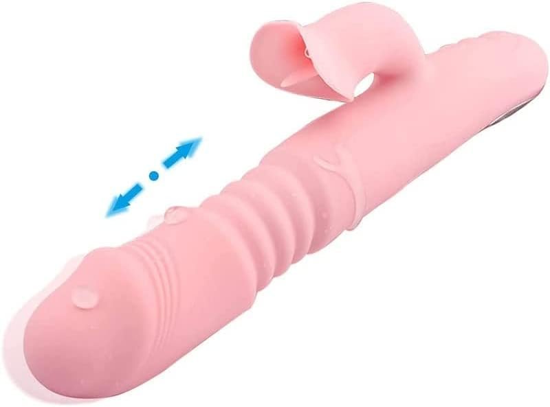 Rabbit Vibrator With Heating Function, Sex Toys For Clitoris Stimulation,Waterproof Dildo Vibrator With 9 Vibrations Dual Motor Stimulator For Adult Sex Toys For Women And Couple Pink
