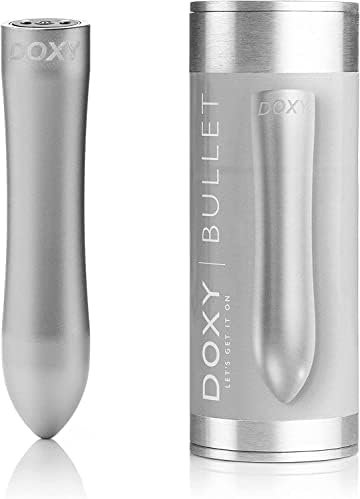 Doxy Aluminum Bullet Vibrator - Usb Rechargeable Personal Massager For Women Pleasure - Adult Toys - Whisper Quiet Waterproof Vibe - 7 Powerful Modes - Female Sex Toy Discreet Vibrator