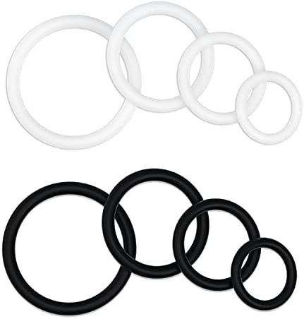 Penis Ring Cock Ring Set For Men Sex, Pattnium Longer Harder Stronger Erection Cock Ring For Sex Men Erection Enhancing And Orgasm Sex Toy ( Black & Clear )