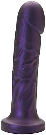 Tantus Sex/Adult Toys Goliath Vibrator Dildo - 100% Ultra-Premium Flexible Silicone Realistic, Waterproof, Harness & Suction Cup Compatible For G-Spot & P-Spot Stimulation - Midnight Purple