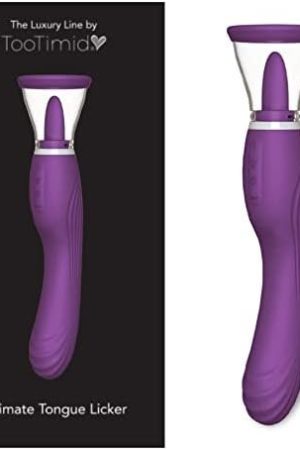 Ultimate Tongue Licker - Powerful Dual-Ended Vibrator & Sucking Tongue! Purple