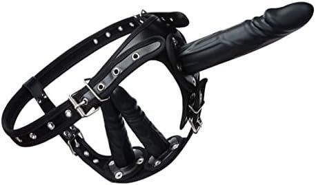 Fst Strap On Dildo With Harness Belt 3 Removable Silicone Dildos, G Spot Stimulate Adjustable Leather Sex Toy For Women Female Masturbation Lesbian