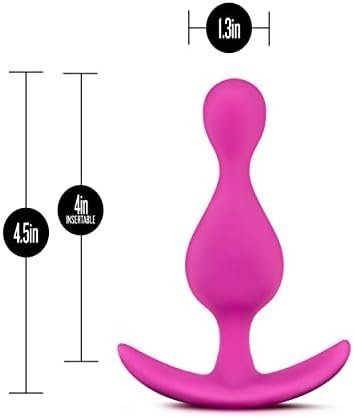 Blush Explore - Platinum Puria Silicone With Ultrasilk Wearable Anal Plug - Anchortech For Comfort And Safety - Stayput Design Keeps Butt Plug In Place - Soft And Pleasurable Sex Toy For Women - Black - Image 2