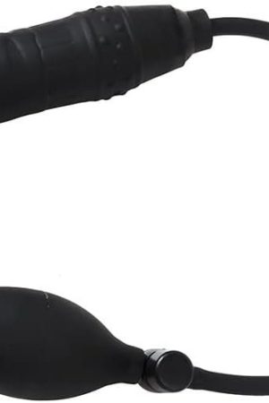 Silicone Expand Inflatable Anal Plug - Black Sex Toys Butt Plug Massage G-Spot Anal For Husband And Wife