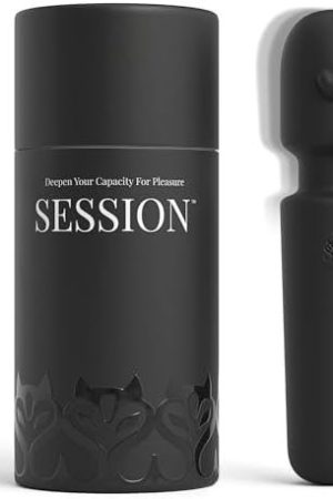 Adult Sex Toy Mini Bullet Wand By Session - 7 Powerful Modes, 3 Speeds - Silicone Clitoral Vibrator Small Travel Size - Rechargeable Waterproof G-Spot Clit Anal Sexual Massager For Women - Black