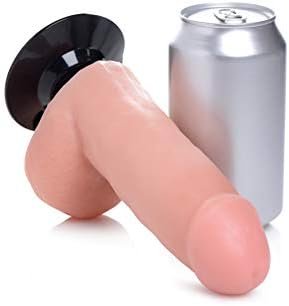 Lynx 6 Inch Vibrating Dildo With Balls - Light - Image 3