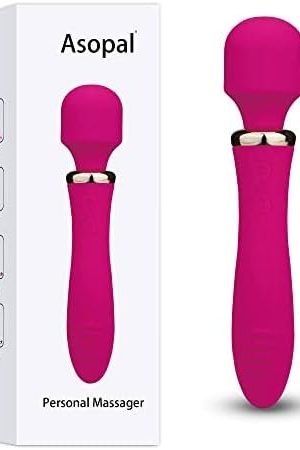 Women Massager, [Dual End Vibration], Rechargeable Personal Massager For Women Cordless, Waterproof Quiet Portable Small Vibrator Deep, Handheld Vibrator Wand Massager For Women Gifts, Wand Vibrator