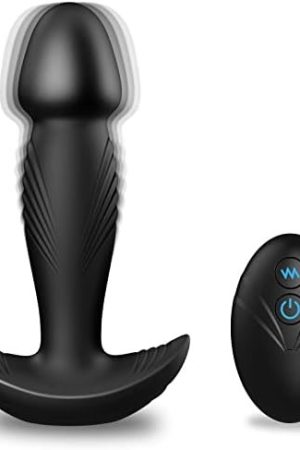 Vibrating Anal Butt Plug Vibrator, Adorime Powerful G-Spot Prostate Massager For Men Women