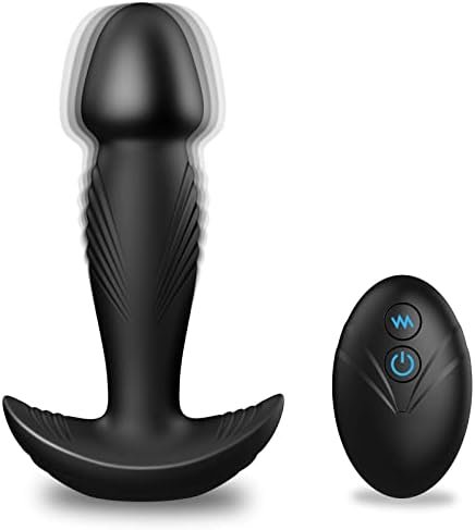 Vibrating Anal Butt Plug Vibrator, Adorime Powerful G-Spot Prostate Massager For Men Women