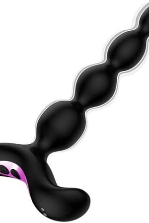 Shkanla Vibrating Anal Beads, Silicone Butt Plug With 10 Vibration Modes Graduated Design Anal Vibrator Prostate Massager Waterproof Adult Sex Toy For Men, Women And Couples