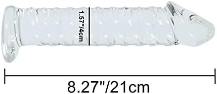 Epichao Large Clear Phallic-Shaped Glass Dildo Big Crystal Penis Sex Pleasure Wand For Female Masturbation - Image 2