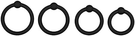 Eis Be A Man Cock Rings - Set Of 4 Penis Rings, Glans Rings For Longer, Harder Erections - Skin-Friendly Silicone, 4 Sizes (25-32Mm)