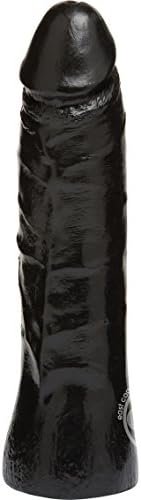 Doc Johnson Vac-U-Lock Codeblack - 7 Inch Thin Dong - F-Machine And Harness Compatible Dildo