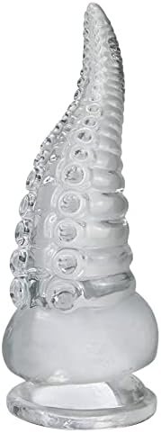 T-Explorer Realistic Dildo, Tentacle Classic Dildo Anal Butt Plug Clear With Strong Suction Cup Realistic Penis For G-Spot Stimulation Dildos Anal Sex Toys For Women Adult Sex Anal Toys & Games(S)