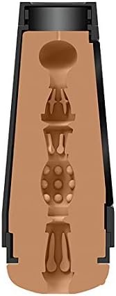 Doc Johnson Main Squeeze - Girls Of Social Media - Brittanya187 - Squeeze Plate For Precise Pressure - Twist End Cap To Control Suction - Discreet Premium Stroker - Male Masturbator, Vagina, Caramel - Image 3