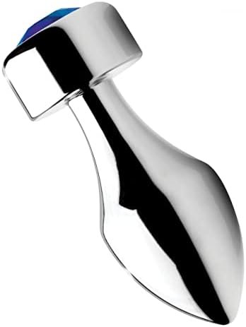 Lynx Blue Gem Weighted Anal Plug - Small - Image 3