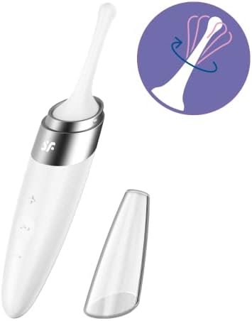 Satisfyer Twirling Delight Tip Vibrator - Travel Size Lay-On Vibrator With Circulating Tip For Targeted Clitoris Stimulation And Erogenous Zones, Waterproof, Rechargeable (Berry) - Image 2