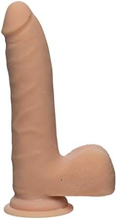 Doc Johnson The D - Realistic D - Slim 7" With Balls - Ultraskyn, Vanilla