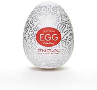 Tenga X Keith Haring Egg Single-Use, Male Masturbator Sleeve, Khe-003 Party