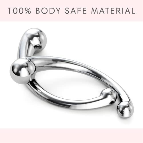 Bed Geek Double-Headed Prostate Massage Stick – Stainless Steel Adult Sex Toys – Body Plug For Men & Women – G Spot Stimulation For Couples – Beginner Friendly - Image 2