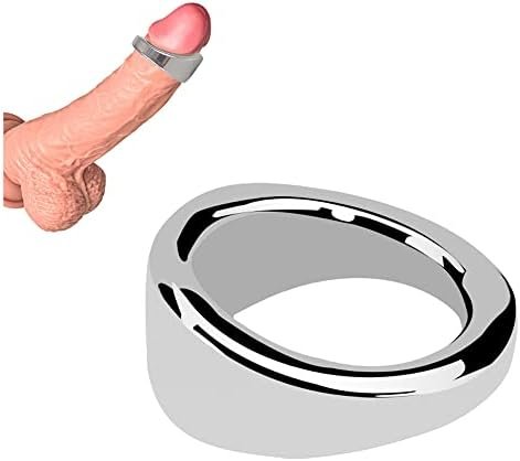 Tabuy Stainless Steel Male Cock Ring Glans Ring Metal Penis Ring Delayed Ejaculation Increase Stimulation Sex Toys For Men (X-Large)