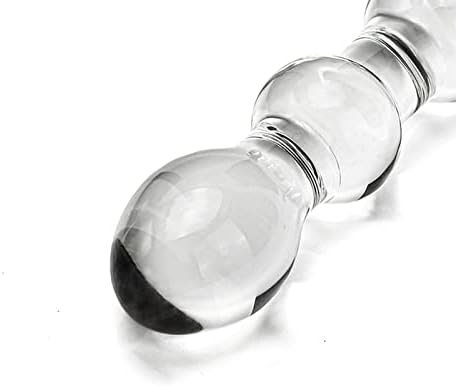 Glass Dildo Crystal G-Point Stimulation Massage Stick Anal Sex Toys, Yellow Glass Anal Butt Plug For Lovers - Image 3