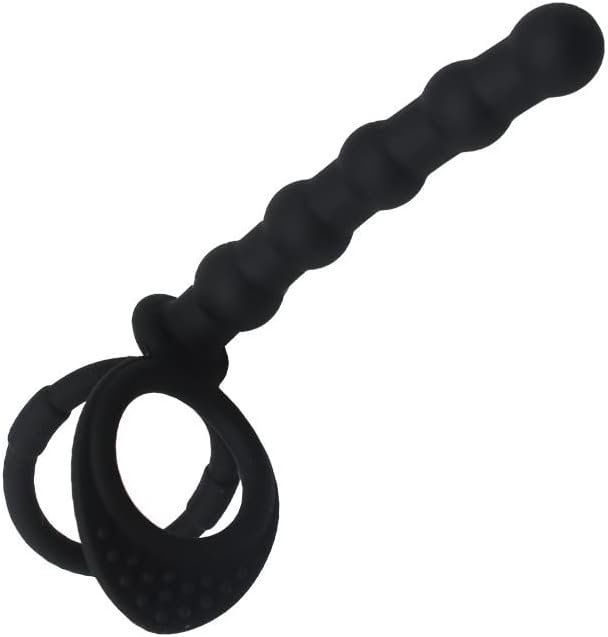 Anal Plug Prostate Massager With Penis Ring, Silicone Butt Plug With Cock Ring Erection Sexual Pleasure Enhancing, Butt Plugs With Anal Stimulation Sex Toys For Men Black - Image 2