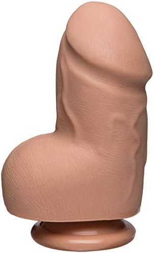 Doc Johnson The D - Fat D - 6 Inch With Balls - Ultraskyn - 6.25" Long And 2.75" Wide - Strong Suction Cup Base - O-Ring Harness Compatible Dildo, Vanilla - Image 3