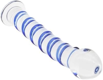 Glass Dildo, 7.67 Inch Crystal Anal Butt Plug Unisex Pleasure Wand For Men Women - Image 3