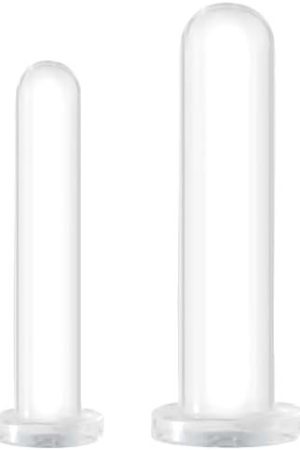 Anal Plug Set๏ผ2Ps Butt Plug With Suction Cup๏ผClear Jelly Dildo