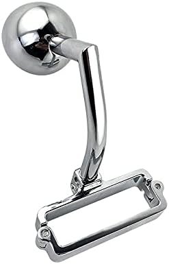 34Mm Metal Anal Butt Plug Penis Ring Waterproof Anal Trainer Sperm Locking Ring Massager Anal Bead Anal Plug Stimulating Toy (Silver) - Image 2